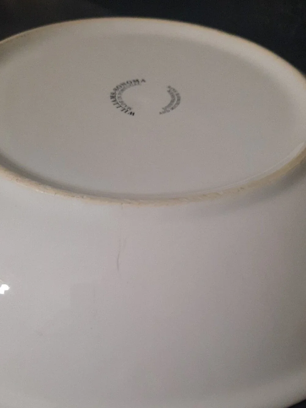 Vintage Williams Sonoma Culinary Herb Cayenne Bowl with White Base and Black Rim